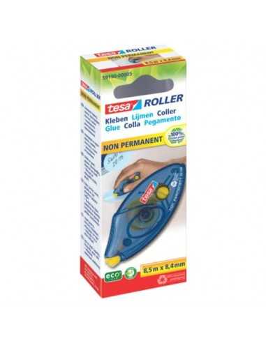 Colle roller tesa non permanente monouso ecoLogo® per cartone