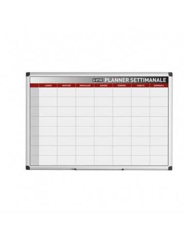 Planning Bi-office settimanale magnetico bianco 90x60 cm. bianco GA03266170