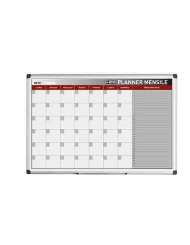 Planning Bi-office mensile magnetico bianco 90x60 cm. bianco GA03267170