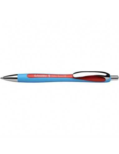 Penna a sfera a scatto Schneider Slider Rave ricaricabile tratto XB rosso 132502