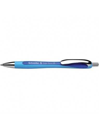 Penna a sfera a scatto Schneider Slider Rave ricaricabile tratto XB blu 132503