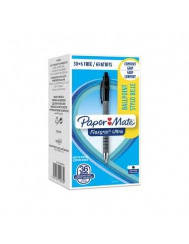 Penna a sfera a scatto Paper Mate Flexgrip Ultra M 1