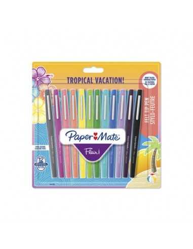 Penne punta fibra Paper Mate Flair/Nylon Tropical Vacation 1