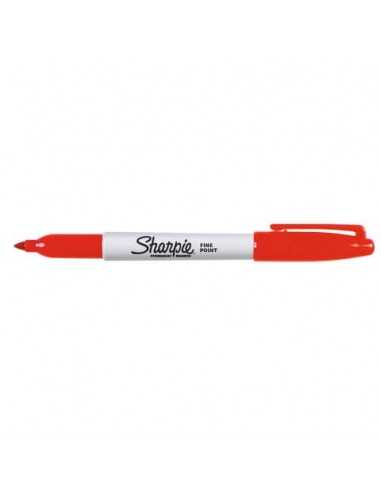 Marcatore permanente Sharpie Fine punta conica 1 mm rosso S0810940