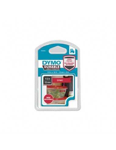 Nastro per etichettatrici Dymo D1 Durable 12 mm x 3 m bianco/rosso 1978366