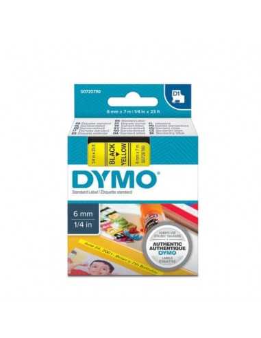 Nastro per etichettatrici Dymo D1 6 mm x 7 m nero/giallo S0720790