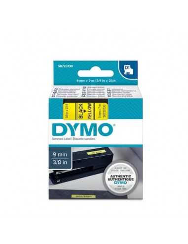 Nastro per etichettatrici Dymo D1 9 mm x 7 m nero/giallo S0720730