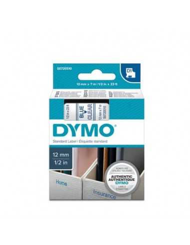 Nastro per etichettatrici Dymo D1 12 mm x 7 m blu/trasparente S0720510