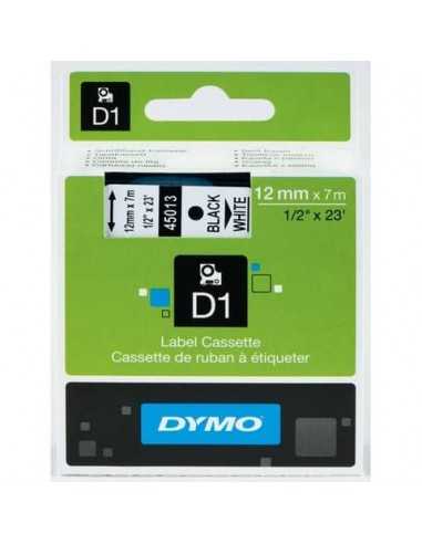 Nastro per etichettatrici Dymo D1 12 mm x 7 m bianco/nero S0720610