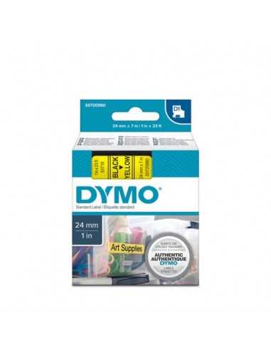 Nastro per etichettatrici Dymo D1 24 mm x 7 m nero/giallo S0720980