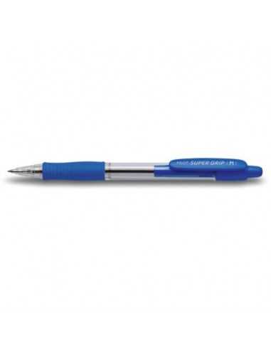 Penna a sfera a scatto Pilot BPGP Supergrip 1 mm blu 001441