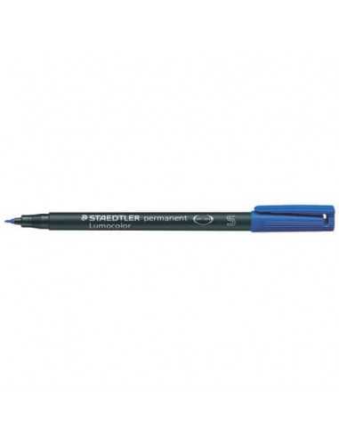 Penna a punta sintetica Staedtler Lumocolor permanent pen 313 S blu 313-3