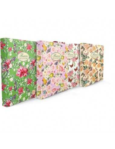 Raccoglitore a 4 anelli PIGNA Nature Flowers 27x32 cm assortiti 005479630