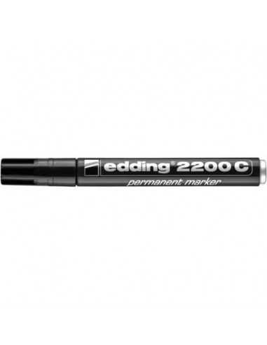 Marcatore permanente edding 2200 C punta scalpello 1-5 mm nero 4-2200C001