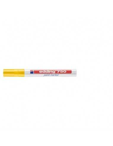 Marcatore a vernice edding 750 punta conica 2-4 mm giallo 4-750005