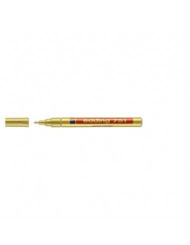 Marcatore a vernice edding 751 punta conica 1-2 mm oro 4-751053