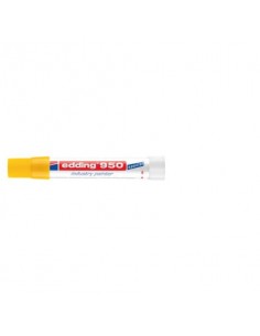 Marcatore a cera edding 950 punta conica 10 mm giallo 4-950005