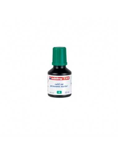 Inchiostro permanente per ricarica edding T 25 verde - 30 ml 4-T25004