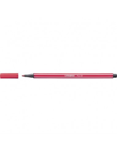 Pennarello Stabilo Pen 68 1 mm rosso scuro - 68/50