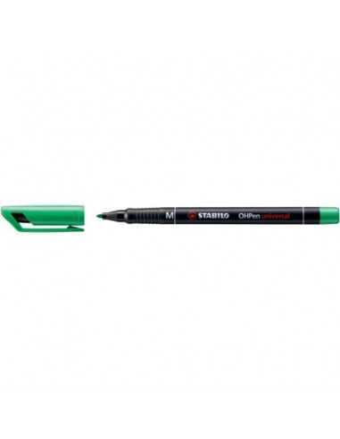 Penna Stabilo OHPen universal Medio (M) 1 mm verde 843/36