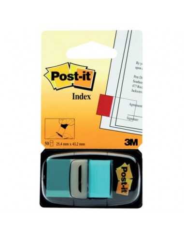 Segnapagina removibili Post-it® Index Medium con dispenser blu brillante 50 segnapagina - 680-23