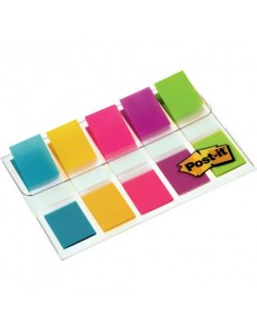 Segnapagina removibili Post-it® Index Mini con dispenser brillanti assortiti 5 confezioni da 20 - 683-5CBEU