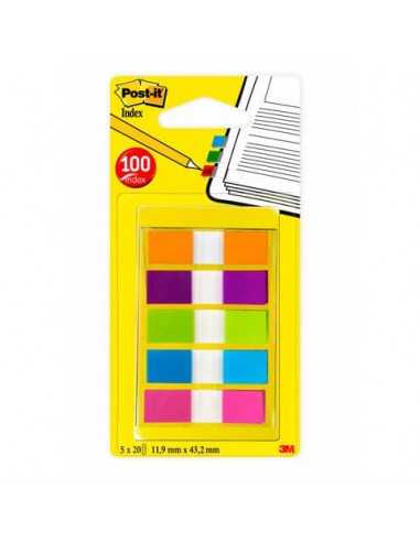 Segnapagina remov. Post-it® Index Mini + dispenser colori assortiti 5 blocchetti da 20 - 683-5CB2-EU