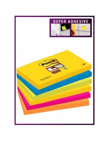 Foglietti riposizionabili Post-it® assortiti - conf. 6 blocchetti da 90 ff 655-6SS RIO