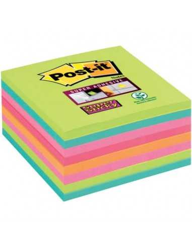 Foglietti Post-it® Super Sticky Notes assortiti conf. 8 blocchetti da 45 ff - 654-8SS-RBW-EU