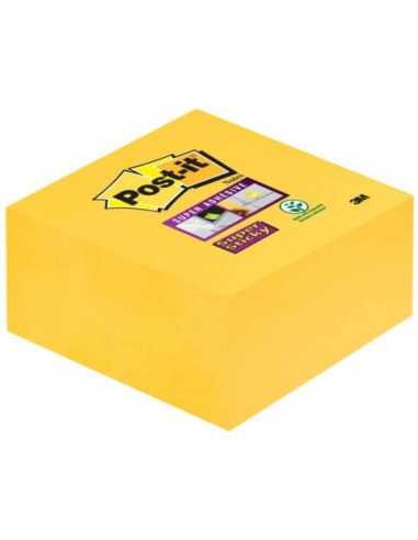 Foglietti riposizionabili Post-it® Cubo Super Sticky Notes 76x76 mm giallo oro 2028-S