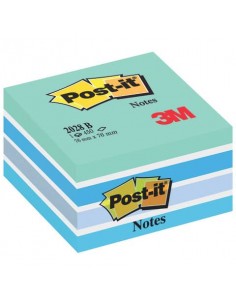 Foglietti riposizionabili Post-it® Notes Cubo 76x76 mm 450 ff blu pastello 2028-B