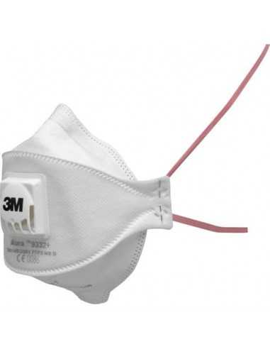 Respiratore monouso 3M Aura 9332+ 3M con filtro a bassa resistenza FFP2 Conf. 10 pezzi - 9332