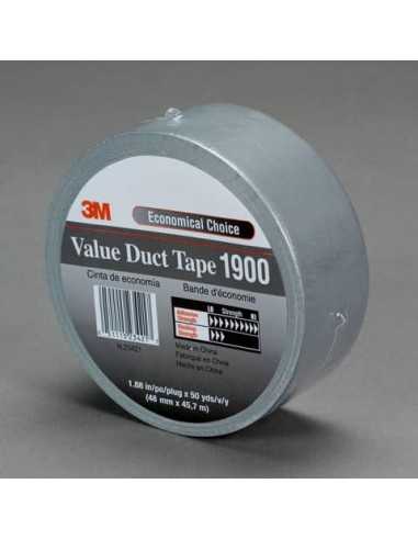 Nastro adesivo telato 3M Value Duct Tape argento 1900