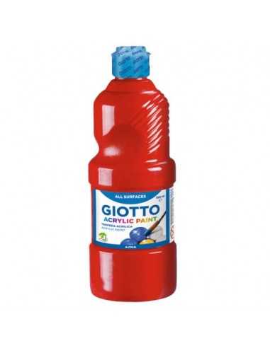 Tempera a base acrilica GIOTTO Acrylic Paint flacone 500 ml rosso 533708