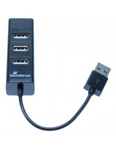 Hub Media Range USB 2.0 con quattro porte alimentato tramite porta USB MRCS502