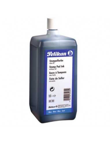 Inchiostro per timbri senza olio Pelikan bottiglia 1 litro blu 351312