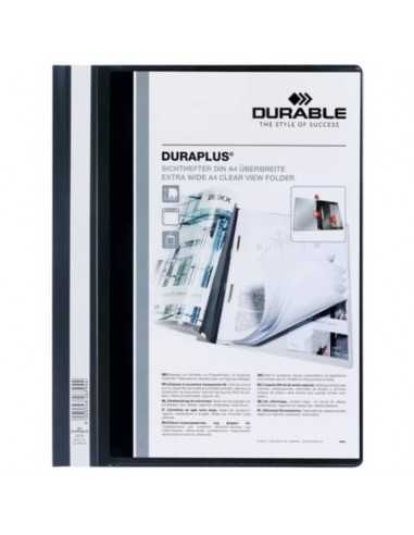 Cartellina ad aghi DURABLE DURAPLUS® A4 nero 257901