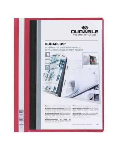 Cartellina ad aghi DURABLE DURAPLUS® A4 rosso 257903