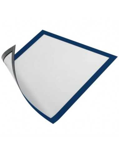 Cornici con pannello magnetico DURABLE DURAFRAME® MAGNETIC A4 PVC rigido blu scuro 236x323 mm conf. 5 - 486907