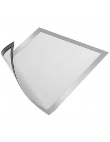 Cornici con pannello magnetico Durable DURAFRAME® MAGNETIC A4 PVC rigido argento met. 236x323 mm conf. 5 - 486923