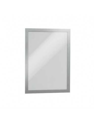 Cornici con pannello magnetico DURABLE DURAFRAME® A4 argento 236x323mm conf. 2 - 487223