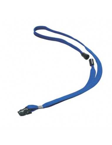 Accessori per portanomi e portabadge DURABLE cordoncini tessuto blu 10mm x 44cm conf. 10 - 811907