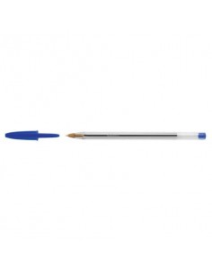 Penna a sfera BIC Cristal M 1 mm blu Conf. 50 pezzi - 8373609