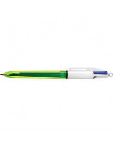 Penne a sfera a scatto BIC 4 Colours Fluo M/L 1/1