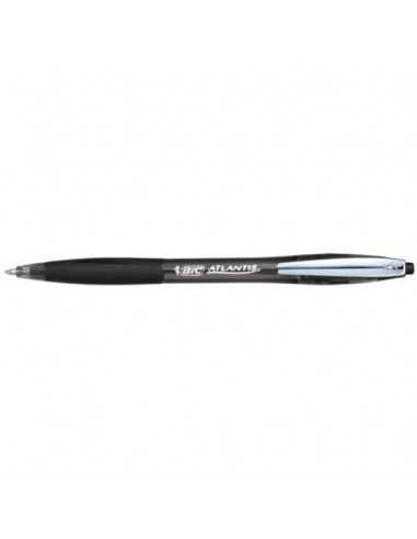 Penna a sfera a scatto BIC Atlantis Soft M 1 mm nero 9021332