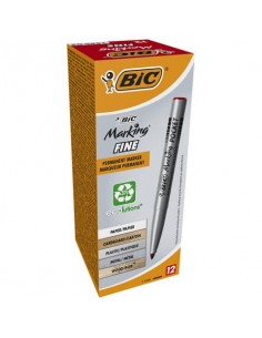 Marcatore permanente BIC Marking Pocket 1445 punta conica 1 mm rosso 8209002