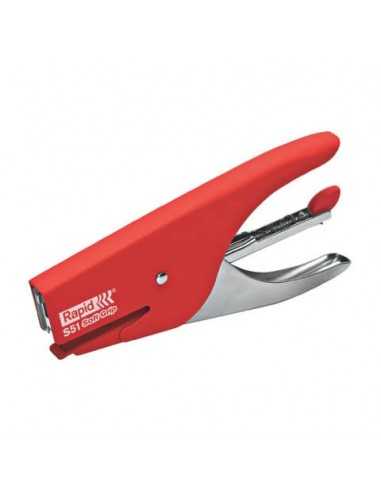 Cucitrice a pinza Rapid S51 SUPREME Soft Grip fino a 15 fogli rosso 10538747