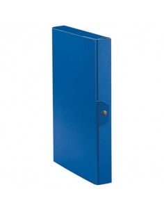 Cartelle portaprogetti Esselte C24 EUROBOX dorso 4 cm presspan biverniciato blu - 390324050