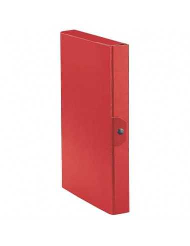 Cartelle portaprogetti Esselte C24 EUROBOX dorso 4 cm presspan biverniciato rosso - 390324160