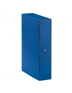 Cartelle portaprogetti Esselte C28 EUROBOX dorso 8 cm presspan biverniciato blu - 390328050